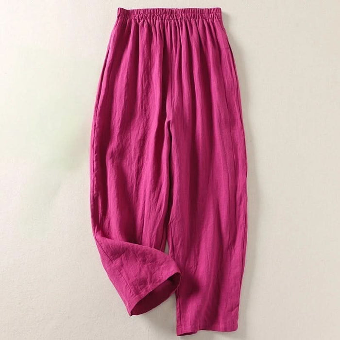 SOPHIA FLOW COTTON LINEN PANTS