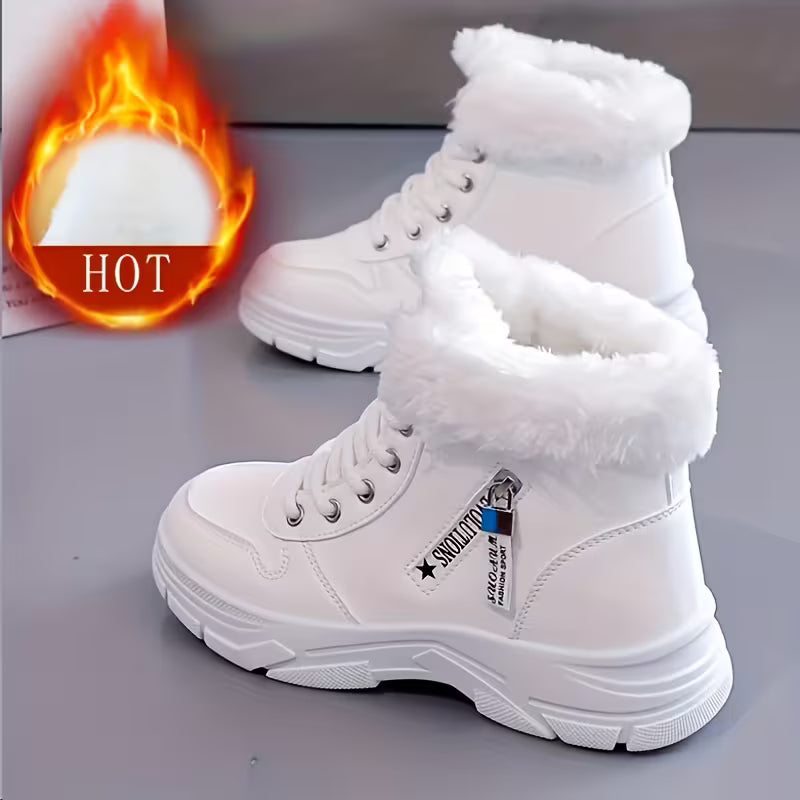Nieve - Botines de Plataforma con Borreguito