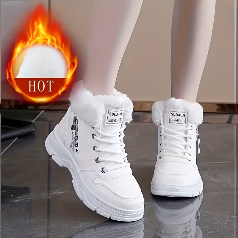 Nieve - Botines de Plataforma con Borreguito
