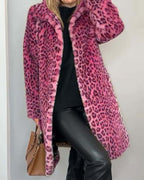 Lysandra™ Elegant Leopard Coat
