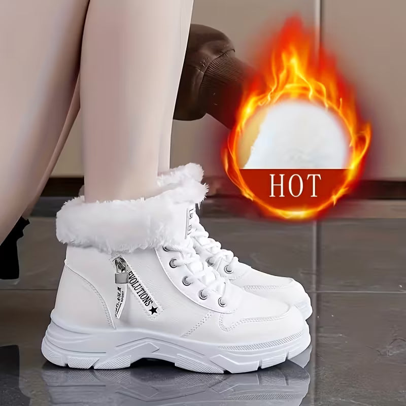 Nieve - Botines de Plataforma con Borreguito