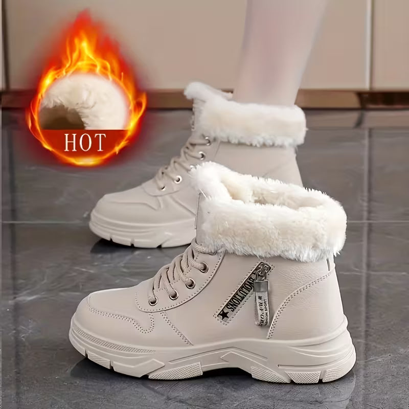 Nieve - Botines de Plataforma con Borreguito