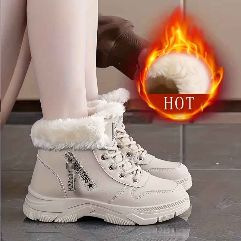 Nieve - Botines de Plataforma con Borreguito
