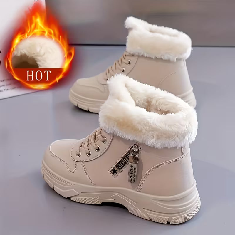 Nieve - Botines de Plataforma con Borreguito