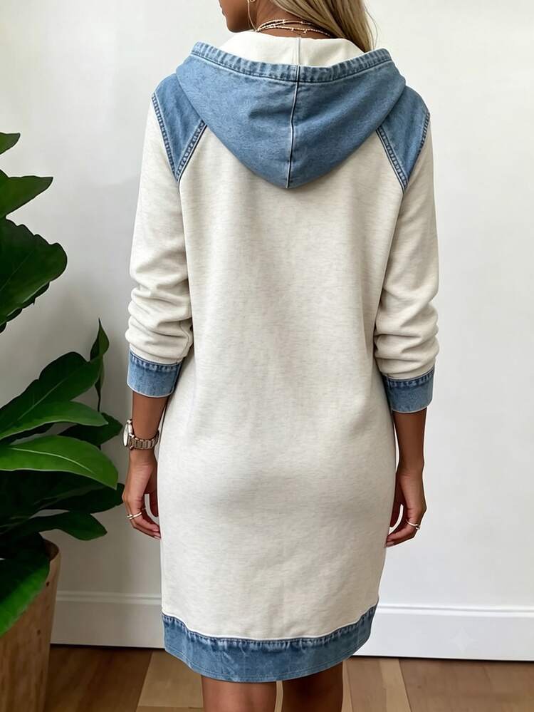 Élise | Vestido corto con capucha y bolsillos