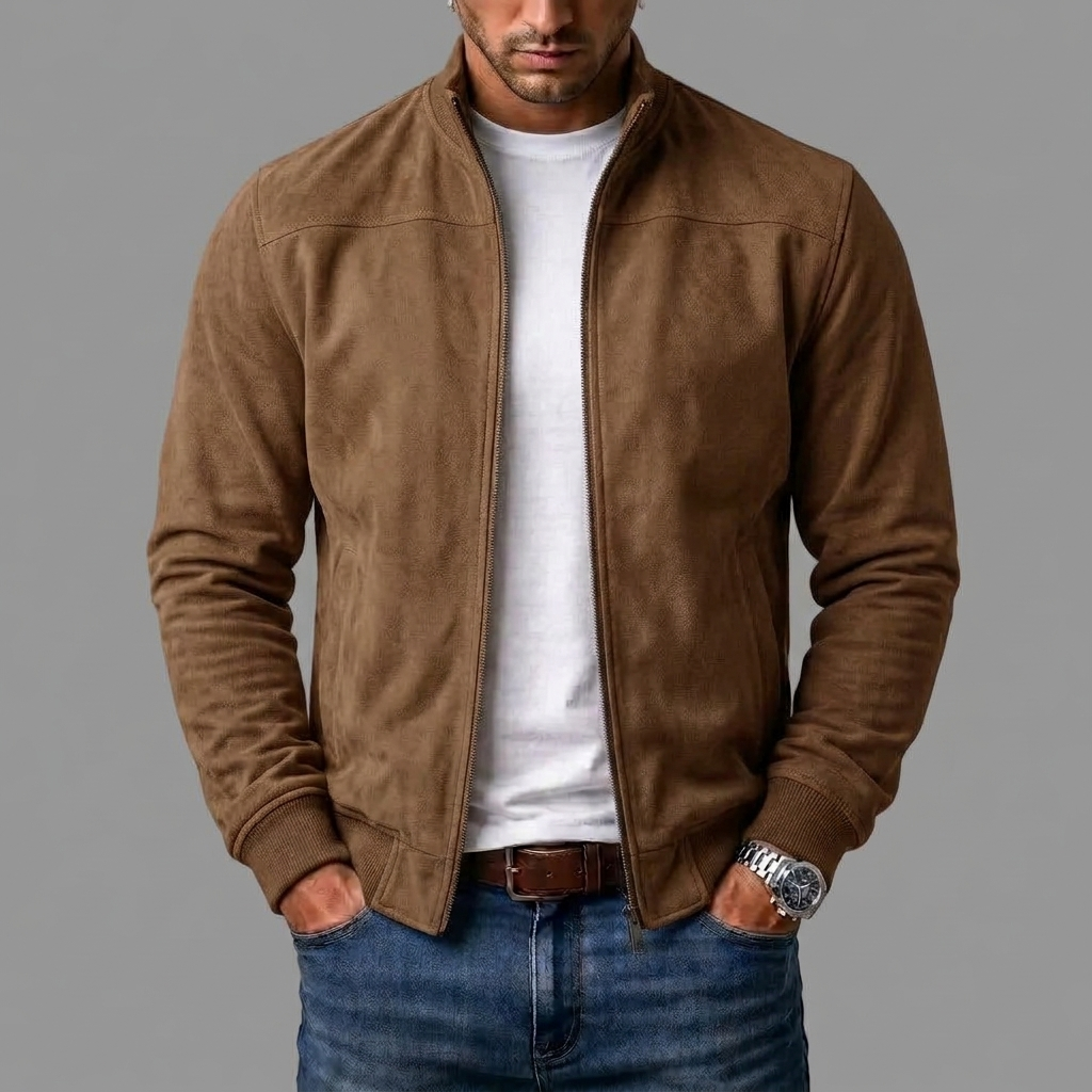 Marco | Chaqueta bomber de ante